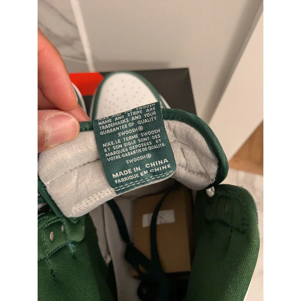Air Jordan 1 Retro High OG‎ Gorge Green Metallic Silver DZ5485-303 Size 14